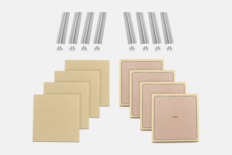 ProSoCoustic WAVERoom Pro Small Panel Booster Kit Includes 8 WAVEPro Small Panels 24x24" 8 Sets of 18" Z-Clips Scuba Champagne