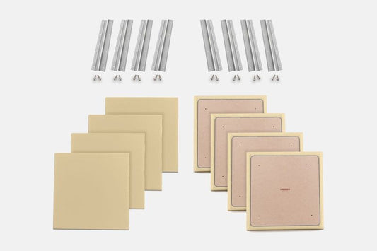 ProSoCoustic WAVERoom Pro Small Panel Booster Kit Includes 8 WAVEPro Small Panels 24x24" 8 Sets of 18" Z-Clips Scuba Champagne