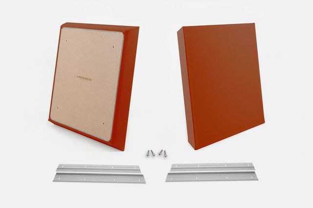 ProSoCoustic WAVERoom Pro Small Panel Pair Includes 2 WAVEPro Small Panels 24x24" 2 Sets of 18" Z-Clips Diamond Knit Texas Orange