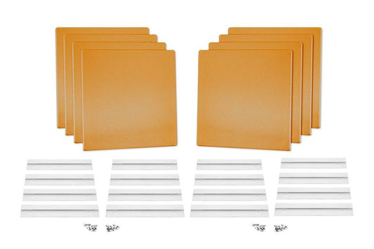 ProSoCoustic WAVERoom Pro Mini 8 Kit Includes 8 WAVEPro Mini Panels 12x12" 8 Sets of 8" Z-Clips Scuba Victory Gold