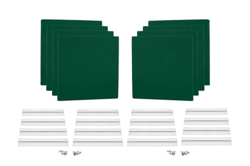 ProSoCoustic WAVERoom Pro Mini 8 Kit Includes 8 WAVEPro Mini Panels 12x12" 8 Sets of 8" Z-Clips Scuba Forrest