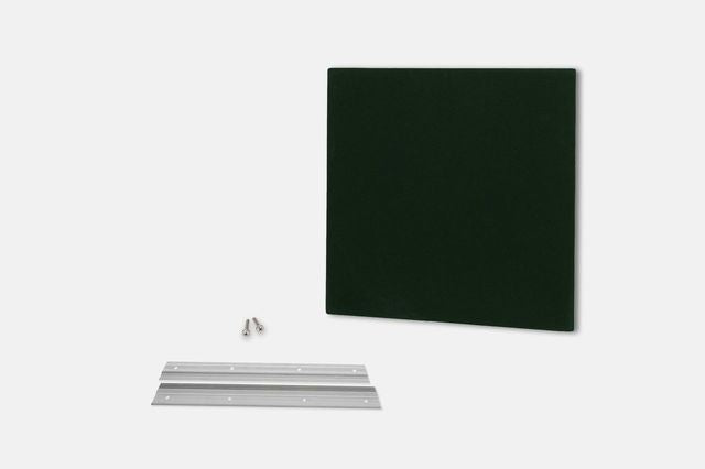 ProSoCoustic WAVERoom Pro Single Small Panel 24x24" Includes 1 Set of 18" Z-Clips Diamond Knit Dark Green
