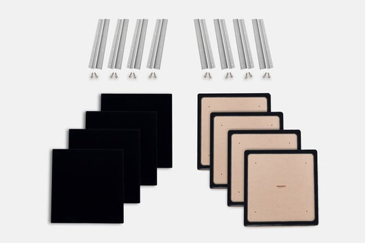 ProSoCoustic WAVERoom Pro Small Panel Booster Kit Includes 8 WAVEPro Small Panels 24x24" 8 Sets of 18" Z-Clips Scuba Nu Navy