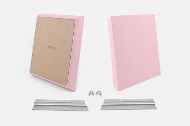 ProSoCoustic WAVERoom Pro Small Panel Pair Includes 2 WAVEPro Small Panels 24x24" 2 Sets of 18" Z-Clips Scuba Pink