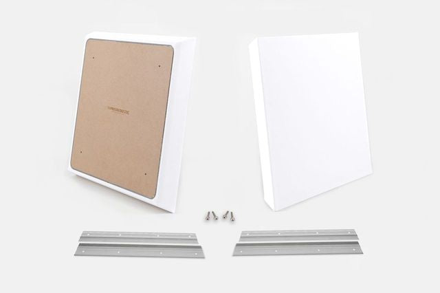 ProSoCoustic WAVERoom Pro Small Panel Pair Includes 2 WAVEPro Small Panels 24x24" 2 Sets of 18" Z-Clips Scuba White