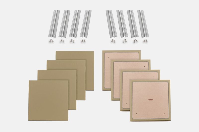 ProSoCoustic WAVERoom Pro Small Panel Booster Kit Includes 8 WAVEPro Small Panels 24x24" 8 Sets of 18" Z-Clips Diamond Knit Khaki