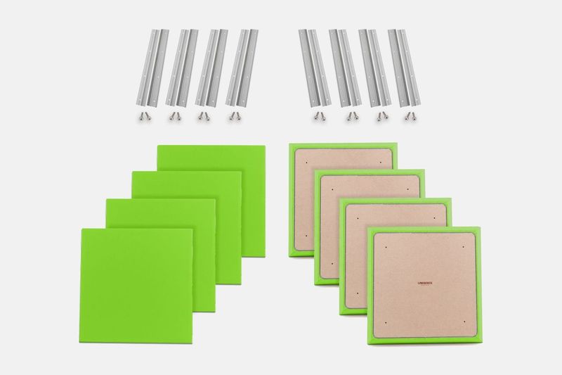 ProSoCoustic WAVERoom Pro Small Panel Booster Kit Includes 8 WAVEPro Small Panels 24x24" 8 Sets of 18" Z-Clips Scuba Lime
