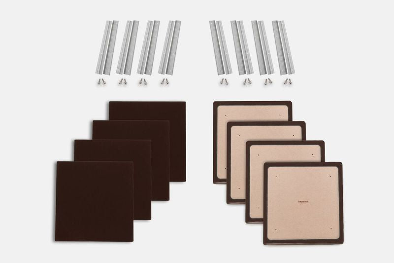 ProSoCoustic WAVERoom Pro Small Panel Booster Kit Includes 8 WAVEPro Small Panels 24x24" 8 Sets of 18" Z-Clips Diamond Knit Brown