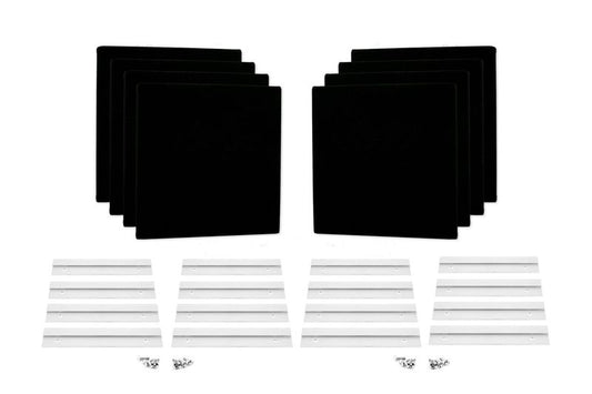 ProSoCoustic WAVERoom Pro Mini 8 Kit Includes 8 WAVEPro Mini Panels 12x12" 8 Sets of 8" Z-Clips Scuba Black