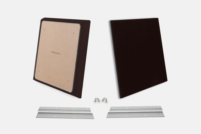 ProSoCoustic WAVERoom Pro Small Panel Pair Includes 2 WAVEPro Small Panels 24x24" 2 Sets of 18" Z-Clips Scuba Chocolate