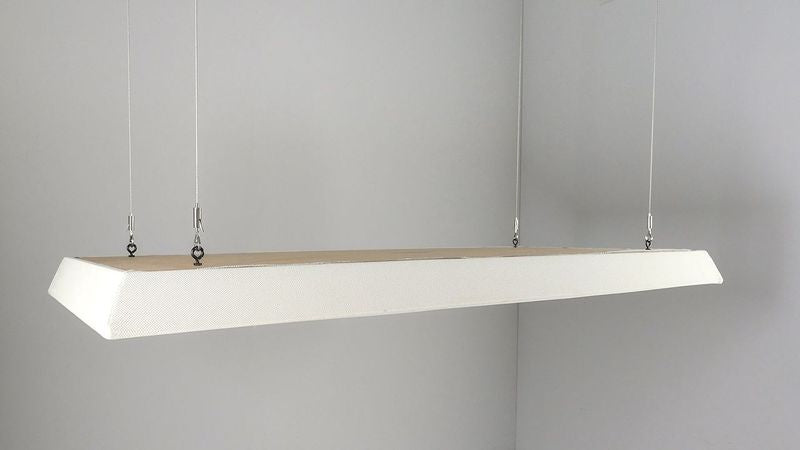 ProSoCoustic WAVERoom Pro Panel Suspension Kit Includes x4 80” suspension wires with 1 crimped loop end and 1 adjustable hook end ea. x4 eye-bolts x4 ceiling anchors and x4 eye-screws.  For Suspending 1 WAVEPro Panel