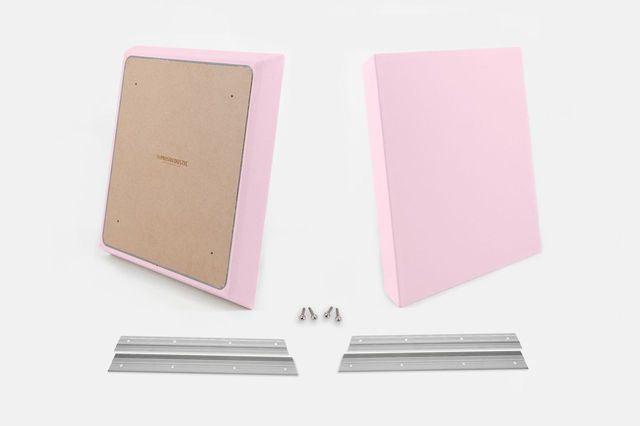 ProSoCoustic WAVERoom Pro Small Panel Pair Includes 2 WAVEPro Small Panels 24x24" 2 Sets of 18" Z-Clips Diamond Knit Pink