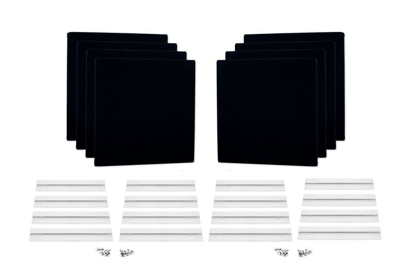 ProSoCoustic WAVERoom Pro Mini 8 Kit Includes 8 WAVEPro Mini Panels 12x12" 8 Sets of 8" Z-Clips Scuba Nu Navy