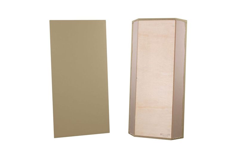 ProSoCoustic Bass Trap Kit Includes 2 Bass Traps 24x48x4" 2 Sets of 2" Z-Clips Diamond Knit Khaki