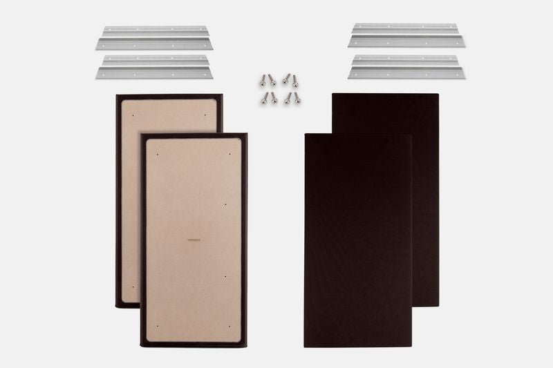 ProSoCoustic WAVERoom Pro Big Panel Booster Kit Includes 4 WAVEPro Big Panels 24x48" 4 Sets of 18" Z-Clips Scuba Chocolate