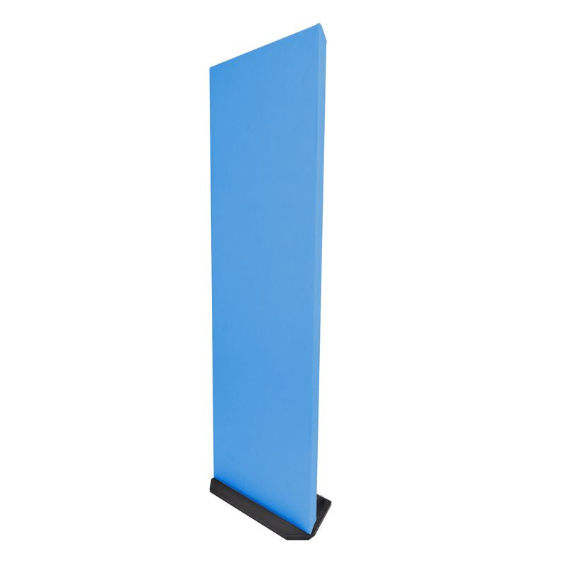 ProSoCoustic WAVERoom Pro 2x6 Gobo Kit - Single 2x6 Panel 24x72” Includes 1 Tall Gobo Foot Set Diamond Knit Columbia Blue