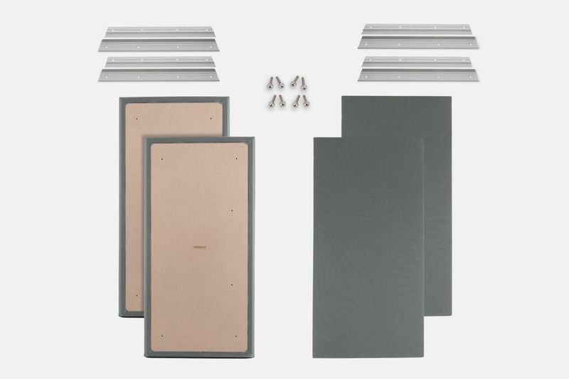 ProSoCoustic WAVERoom Pro Big Panel Booster Kit Includes 4 WAVEPro Big Panels 24x48" 4 Sets of 18" Z-Clips Scuba Grey