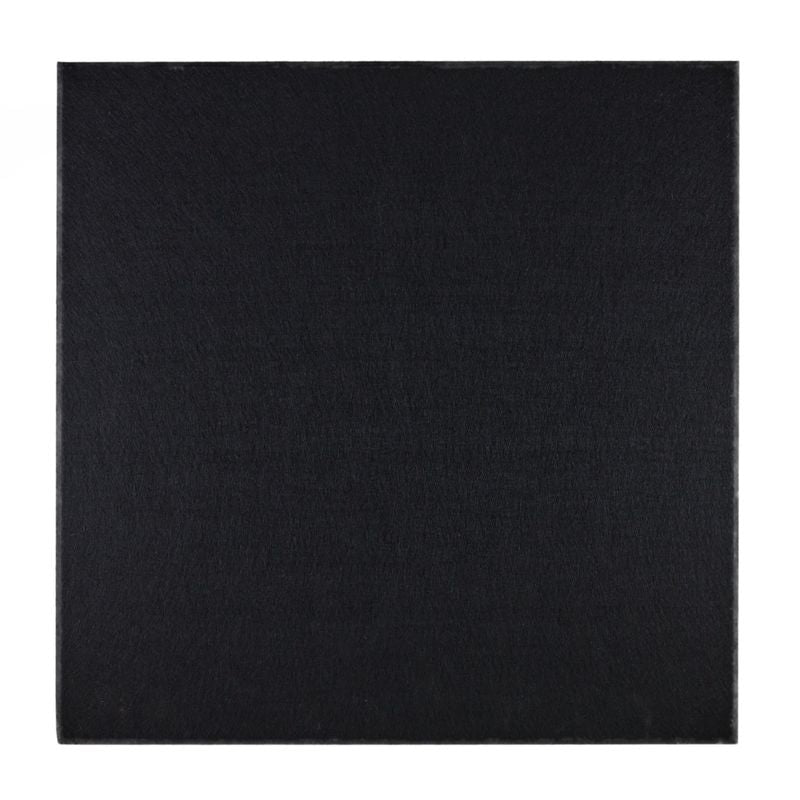 ProSoCoustic ProSo-PET 24”x24” 12-Pack Black includes (12) 24”x24” panels each with adhesive-backed hook-and-loop mounting squares.