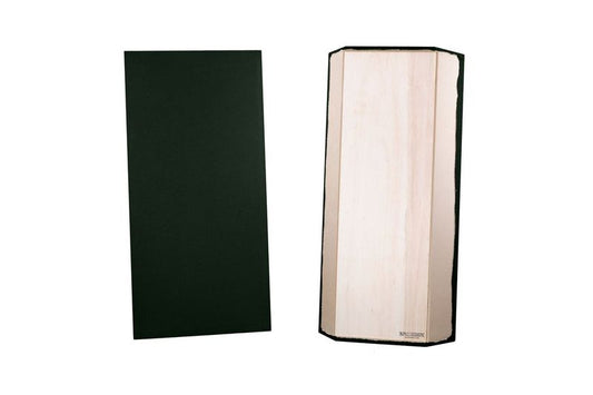 ProSoCoustic Bass Trap Kit Includes 2 Bass Traps 24x48x4" 2 Sets of 2" Z-Clips Diamond Knit Dark Green