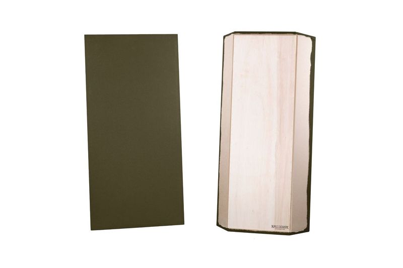 ProSoCoustic Bass Trap Kit Includes 2 Bass Traps 24x48x4" 2 Sets of 2" Z-Clips Diamond Knit Moss
