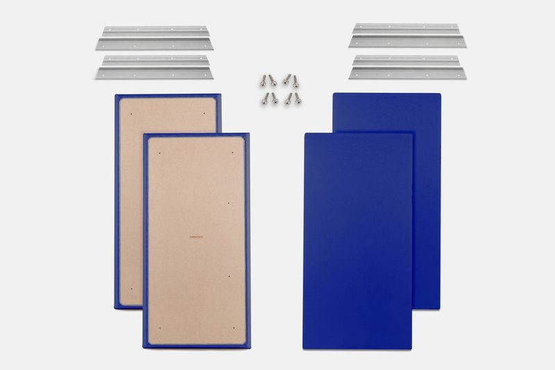 ProSoCoustic WAVERoom Pro Big Panel Booster Kit Includes 4 WAVEPro Big Panels 24x48" 4 Sets of 18" Z-Clips Diamond Knit Royal