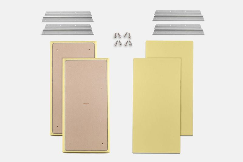 ProSoCoustic WAVERoom Pro Big Panel Booster Kit Includes 4 WAVEPro Big Panels 24x48" 4 Sets of 18" Z-Clips Diamond Knit Vegas Gold