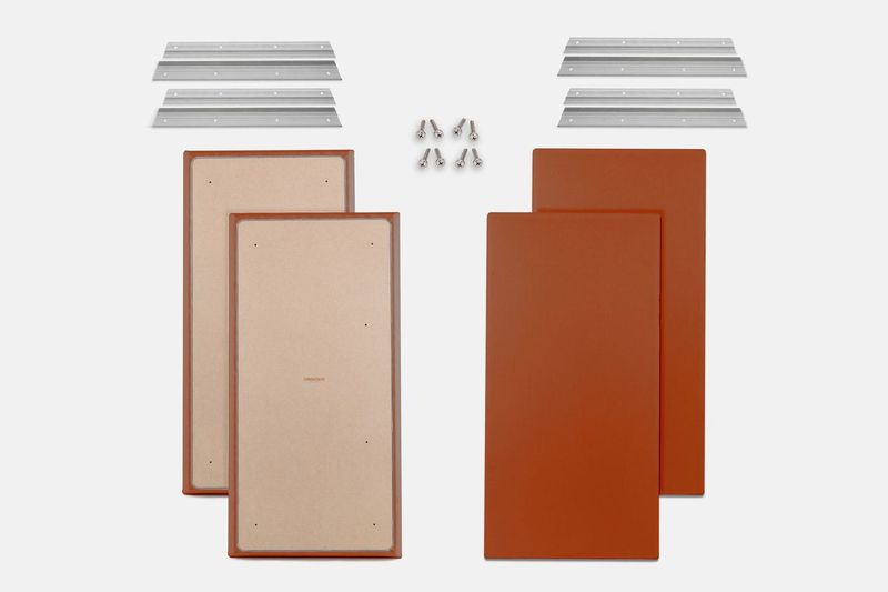 ProSoCoustic WAVERoom Pro Big Panel Booster Kit Includes 4 WAVEPro Big Panels 24x48" 4 Sets of 18" Z-Clips Diamond Knit Texas Orange
