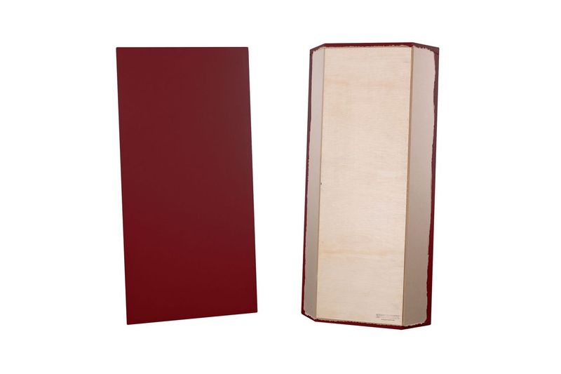 ProSoCoustic Bass Trap Kit Includes 2 Bass Traps 24x48x4" 2 Sets of 2" Z-Clips Diamond Knit Cardinal