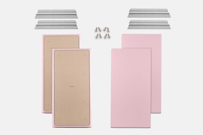 ProSoCoustic WAVERoom Pro Big Panel Booster Kit Includes 4 WAVEPro Big Panels 24x48" 4 Sets of 18" Z-Clips Scuba Pink