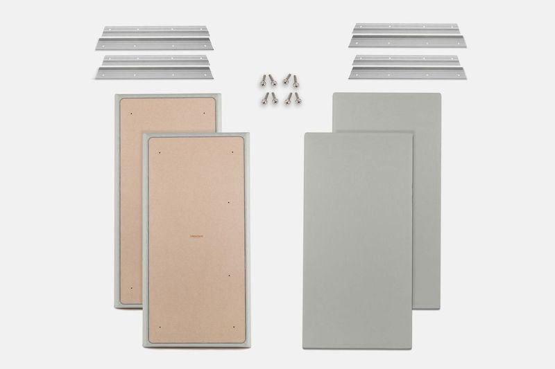 ProSoCoustic WAVERoom Pro Big Panel Booster Kit Includes 4 WAVEPro Big Panels 24x48" 4 Sets of 18" Z-Clips Scuba Silver