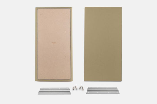 ProSoCoustic WAVERoom Pro Big Panel Pair Includes 2 WAVEPro Big Panels 24x48" 2 Sets of 18" Z-Clips Diamond Knit Khaki