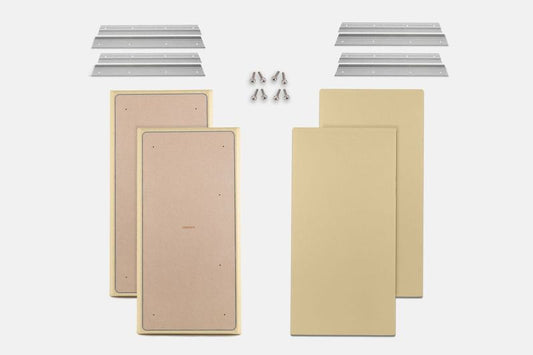 ProSoCoustic WAVERoom Pro Big Panel Booster Kit Includes 4 WAVEPro Big Panels 24x48" 4 Sets of 18" Z-Clips Scuba Champagne