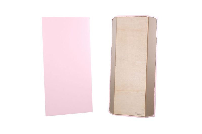 ProSoCoustic Bass Trap Kit Includes 2 Bass Traps 24x48x4" 2 Sets of 2" Z-Clips Diamond Knit Pink