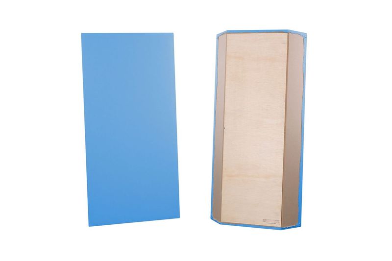 ProSoCoustic Bass Trap Kit Includes 2 Bass Traps 24x48x4" 2 Sets of 2" Z-Clips Diamond Knit Columbia Blue