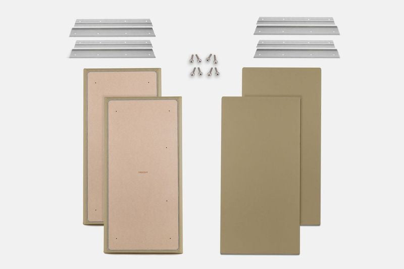 ProSoCoustic WAVERoom Pro Big Panel Booster Kit Includes 4 WAVEPro Big Panels 24x48" 4 Sets of 18" Z-Clips Diamond Knit Khaki