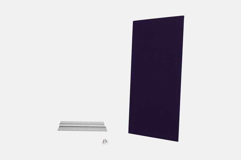 ProSoCoustic WAVERoom Pro Single Big Panel 24x48" Includes 1 Set of 18" Z-Clips Diamond Knit Dark Purple