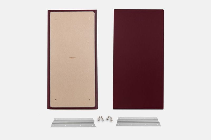 ProSoCoustic WAVERoom Pro Big Panel Pair Includes 2 WAVEPro Big Panels 24x48" 2 Sets of 18" Z-Clips Diamond Knit Maroon