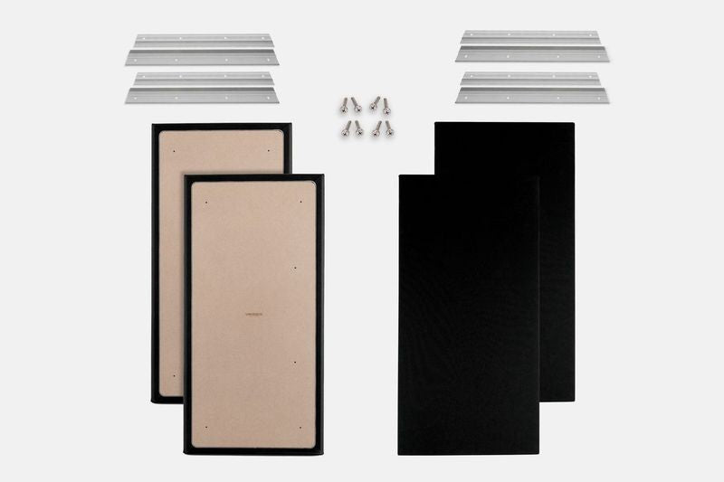 ProSoCoustic WAVERoom Pro Big Panel Booster Kit Includes 4 WAVEPro Big Panels 24x48" 4 Sets of 18" Z-Clips Scuba Black