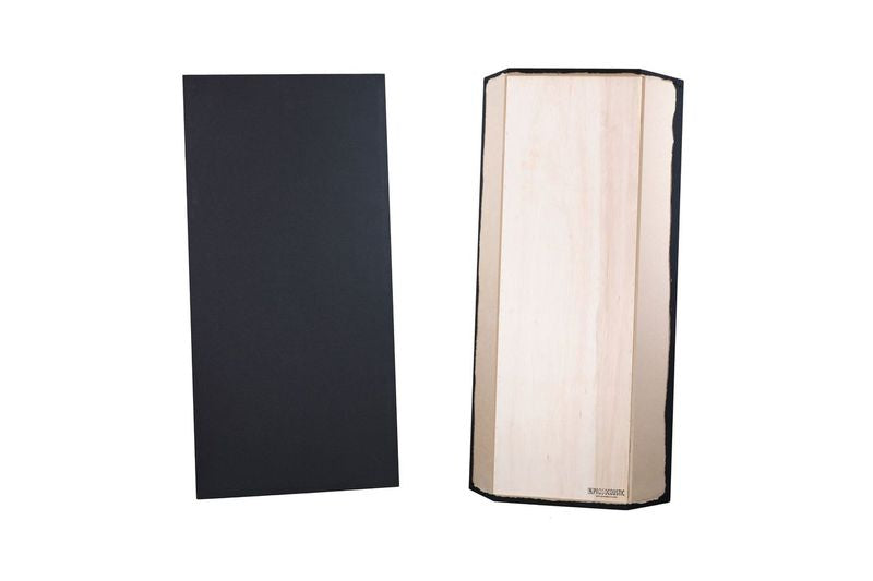 ProSoCoustic Bass Trap Kit Includes 2 Bass Traps 24x48x4" 2 Sets of 2" Z-Clips Diamond Knit Black