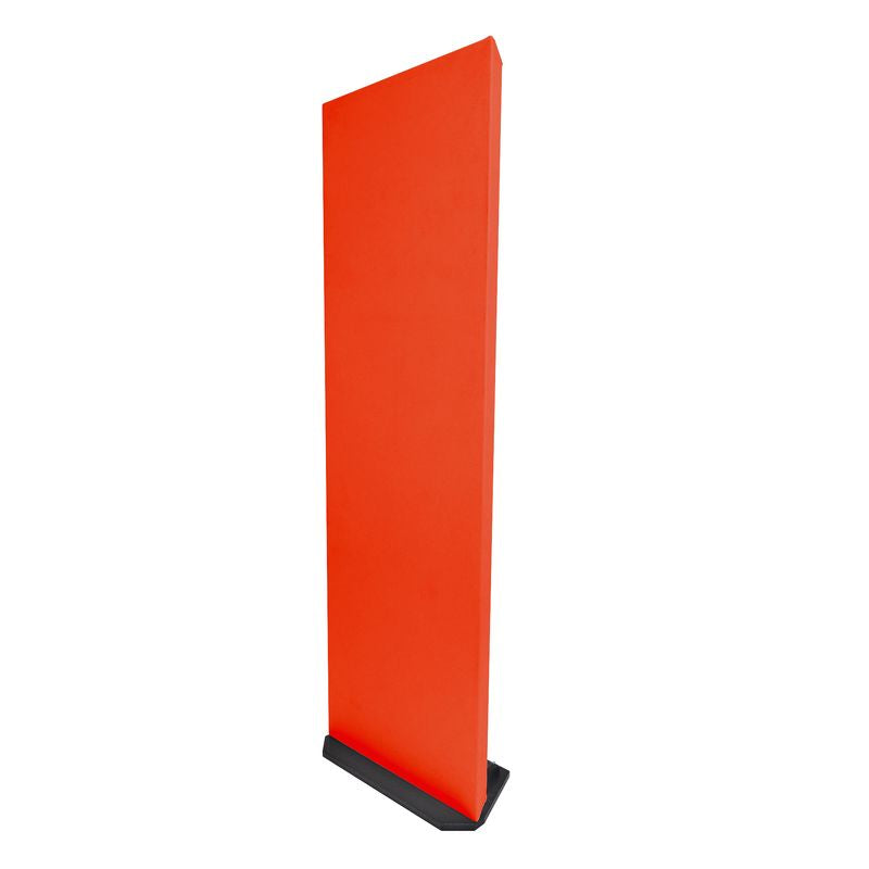 ProSoCoustic WAVERoom Pro 2x6 Gobo Kit - Single 2x6 Panel 24x72” Includes 1 Tall Gobo Foot Set Diamond Knit Orange