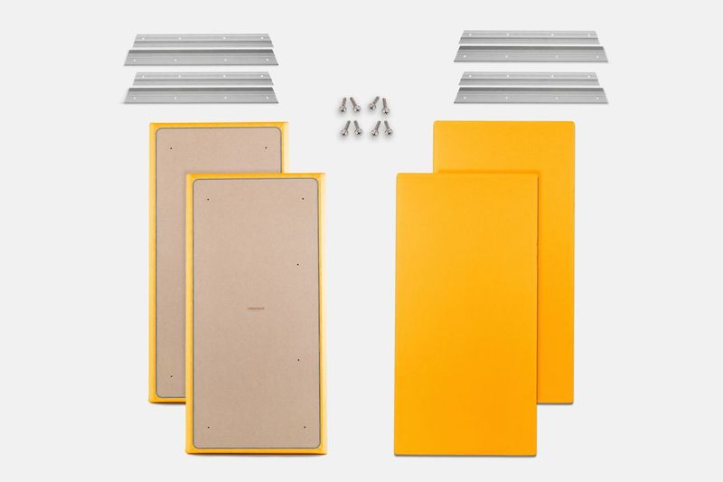 ProSoCoustic WAVERoom Pro Big Panel Booster Kit Includes 4 WAVEPro Big Panels 24x48" 4 Sets of 18" Z-Clips Diamond Knit Gold