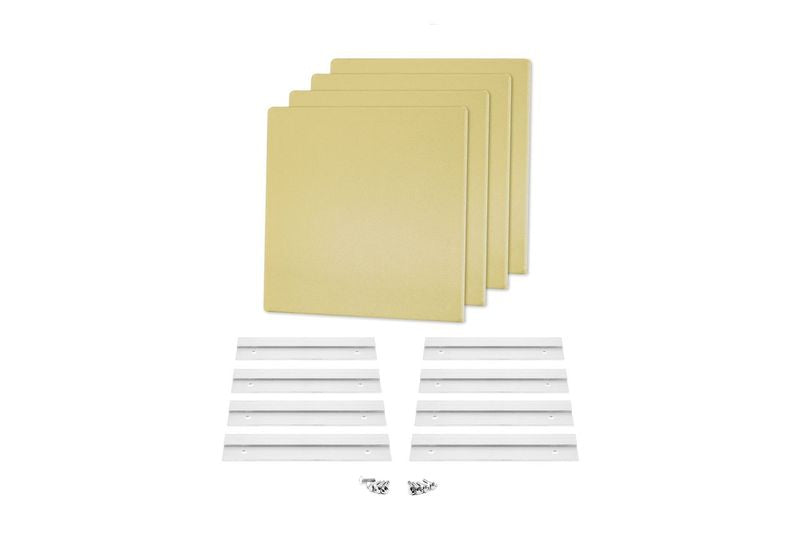 ProSoCoustic WAVERoom Pro Mini 4 Kit Includes 4 WAVEPro Mini Panels 12x12" 4 Sets of 8" Z-Clips Diamond Knit Vegas Gold