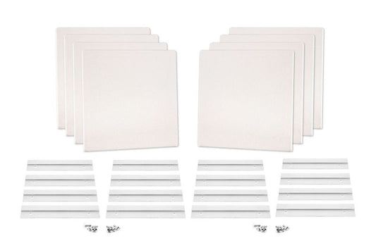 ProSoCoustic WAVERoom Pro Mini 8 Kit Includes 8 WAVEPro Mini Panels 12x12" 8 Sets of 8" Z-Clips Diamond Knit Stone
