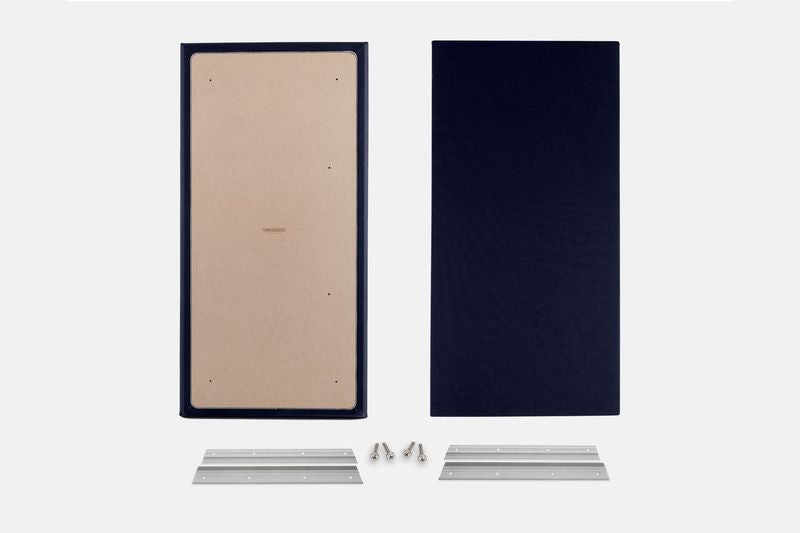 ProSoCoustic WAVERoom Pro Big Panel Pair Includes 2 WAVEPro Big Panels 24x48" 2 Sets of 18" Z-Clips Diamond Knit Navy