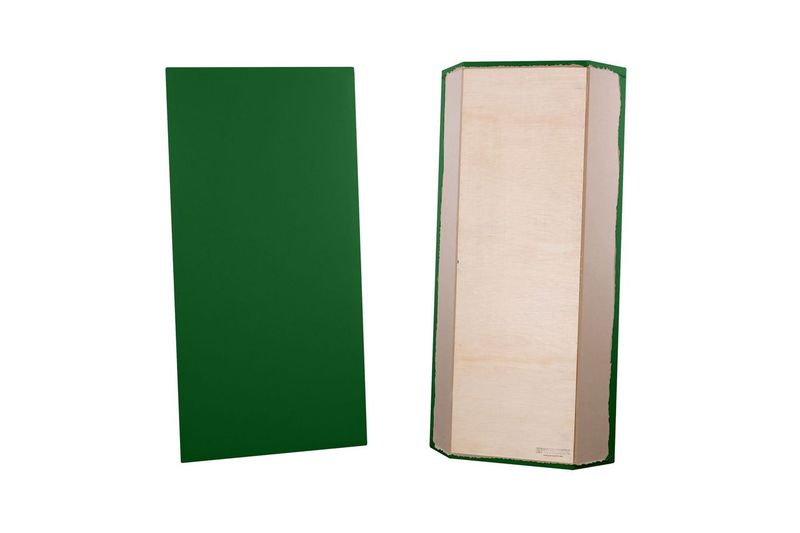 ProSoCoustic Bass Trap Kit Includes 2 Bass Traps 24x48x4" 2 Sets of 2" Z-Clips Diamond Knit Kelly