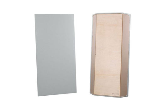 ProSoCoustic Bass Trap Kit Includes 2 Bass Traps 24x48x4" 2 Sets of 2" Z-Clips Diamond Knit Gray