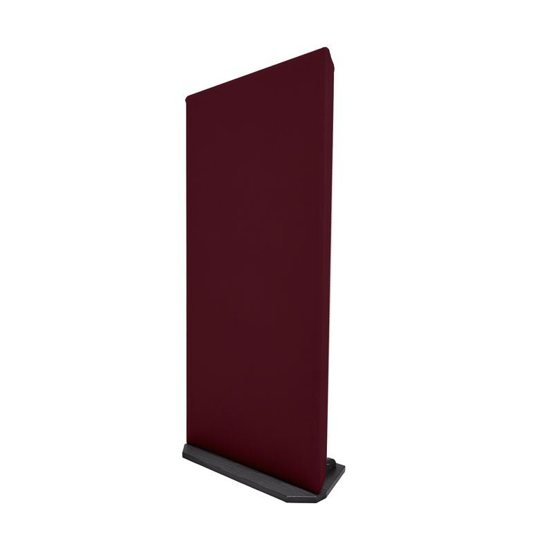 ProSoCoustic WAVERoom Pro 2x4 Gobo Kit - Single 2x4 Panel 24x48” Includes 1 Short Gobo Foot Set Diamond Knit Maroon
