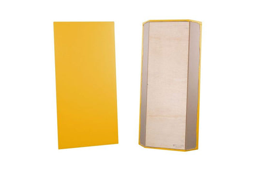 ProSoCoustic Bass Trap Kit Includes 2 Bass Traps 24x48x4" 2 Sets of 2" Z-Clips Scuba Yellow