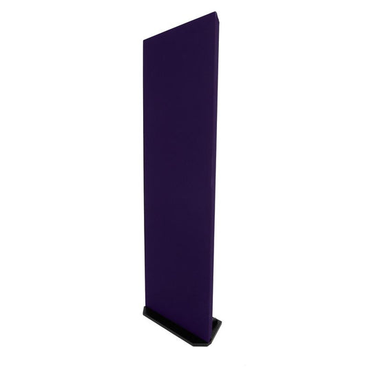 ProSoCoustic WAVERoom Pro 2x6 Gobo Kit - Single 2x6 Panel 24x72” Includes 1 Tall Gobo Foot Set Diamond Knit Dark Purple