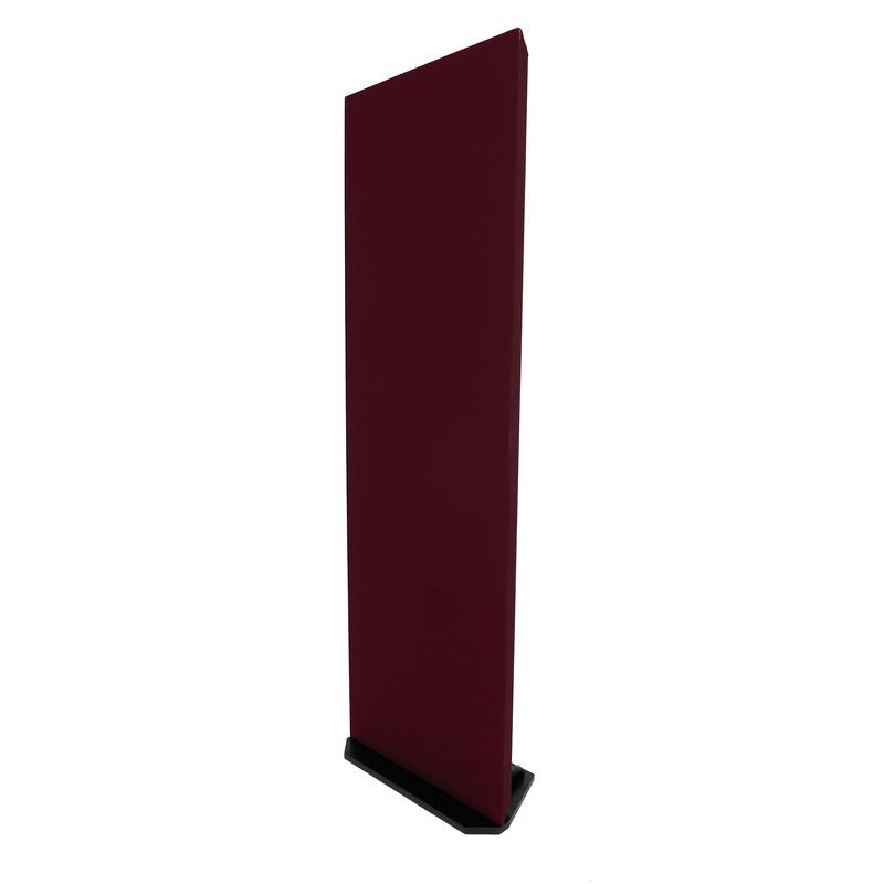 ProSoCoustic WAVERoom Pro 2x6 Gobo Kit - Single 2x6 Panel 24x72” Includes 1 Tall Gobo Foot Set Diamond Knit Maroon